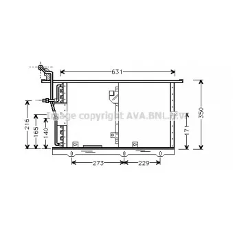 AVA QUALITY COOLING MS5201 - Condenseur, climatisation