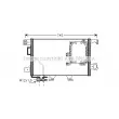 Condenseur, climatisation AVA QUALITY COOLING [MS5391]