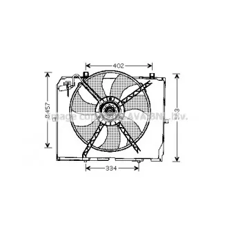 Ventilateur, refroidissement du moteur AVA QUALITY COOLING OEM 47.066