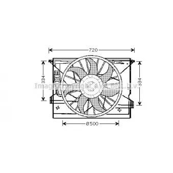 Ventilateur, refroidissement du moteur FEBI BILSTEIN 107456