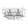 Ventilateur, refroidissement du moteur AVA QUALITY COOLING [MS7510]