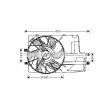 Ventilateur, refroidissement du moteur AVA QUALITY COOLING [MS7511]