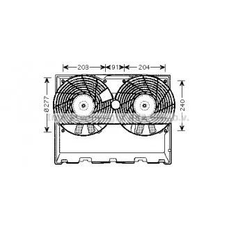 Ventilateur, refroidissement du moteur NRF 47300