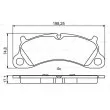 BOSCH 0 986 494 806 - Jeu de 4 plaquettes de frein avant
