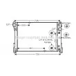 AVA QUALITY COOLING MSA2491 - Radiateur, refroidissement du moteur