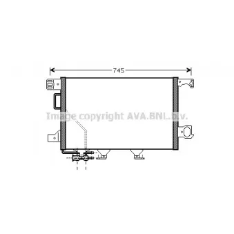 Condenseur, climatisation AVA QUALITY COOLING MSA5360