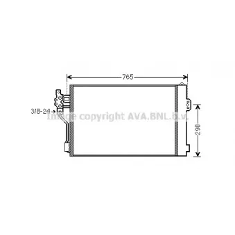 AVA QUALITY COOLING MSA5484 - Condenseur, climatisation