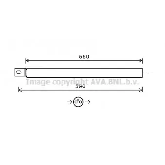 Filtre déshydratant, climatisation AVA QUALITY COOLING MSD663