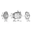 AVA QUALITY COOLING MSK585 - Compresseur, climatisation