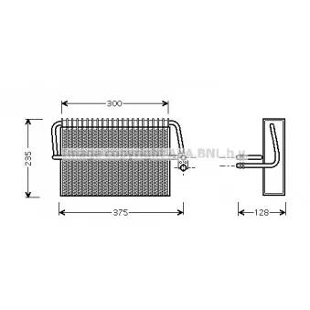 AVA QUALITY COOLING MSV325 - Evaporateur climatisation