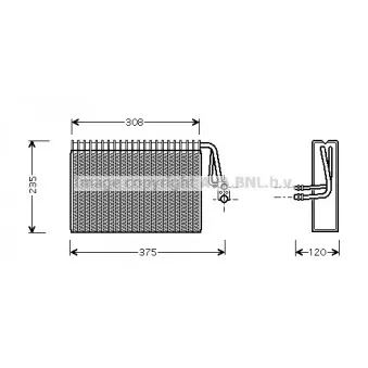 AVA QUALITY COOLING MSV327 - Evaporateur climatisation