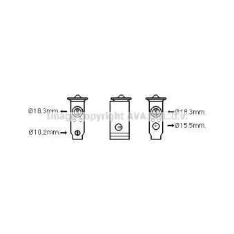 Détendeur, climatisation AVA QUALITY COOLING MT1250