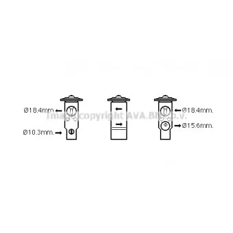 Détendeur, climatisation AVA QUALITY COOLING MT1257