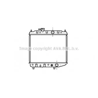 Radiateur, refroidissement du moteur AVA QUALITY COOLING MT2042