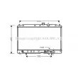 Radiateur, refroidissement du moteur AVA QUALITY COOLING [MT2078]