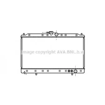 Radiateur, refroidissement du moteur AVA QUALITY COOLING MT2090