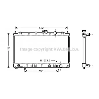 AVA QUALITY COOLING MT2127 - Radiateur, refroidissement du moteur