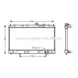Radiateur, refroidissement du moteur AVA QUALITY COOLING [MT2136]
