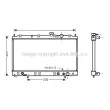 AVA QUALITY COOLING MT2137 - Radiateur, refroidissement du moteur