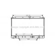Radiateur, refroidissement du moteur AVA QUALITY COOLING [MT2176]