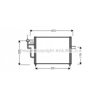 AVA QUALITY COOLING MT5104 - Condenseur, climatisation