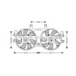 AVA QUALITY COOLING MT7512 - Ventilateur, refroidissement du moteur