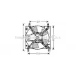 Ventilateur, refroidissement du moteur AVA QUALITY COOLING [MT7520]