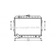 Radiateur, refroidissement du moteur AVA QUALITY COOLING [MTA2089]