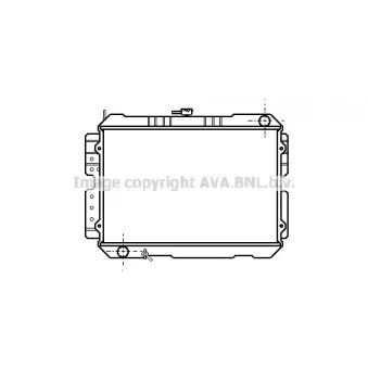 Radiateur, refroidissement du moteur AVA QUALITY COOLING MZ2022