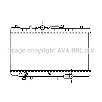 Radiateur, refroidissement du moteur AVA QUALITY COOLING [MZ2030]