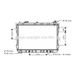 AVA QUALITY COOLING MZ2057 - Radiateur, refroidissement du moteur