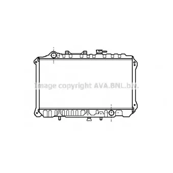 Radiateur, refroidissement du moteur AVA QUALITY COOLING MZ2059