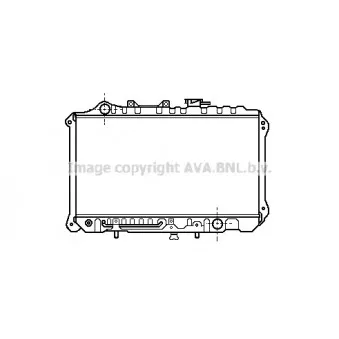 Radiateur, refroidissement du moteur AVA QUALITY COOLING MZ2060