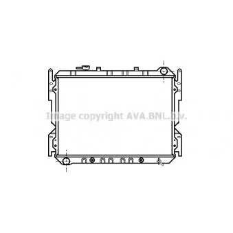 AVA QUALITY COOLING MZ2062 - Radiateur, refroidissement du moteur