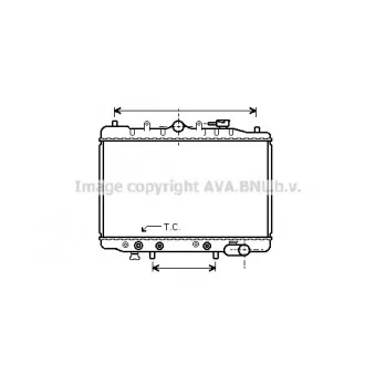 Radiateur, refroidissement du moteur AVA QUALITY COOLING MZ2064