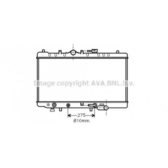 Radiateur, refroidissement du moteur AVA QUALITY COOLING MZ2093