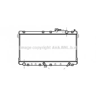 Radiateur, refroidissement du moteur AVA QUALITY COOLING OEM B64J15200A