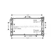 Radiateur, refroidissement du moteur AVA QUALITY COOLING [MZ2113]
