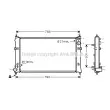 Radiateur, refroidissement du moteur AVA QUALITY COOLING [MZ2192]