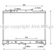 Radiateur, refroidissement du moteur AVA QUALITY COOLING [MZ2245]
