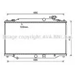 Radiateur, refroidissement du moteur AVA QUALITY COOLING [MZ2269]