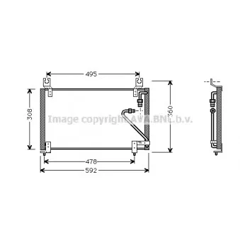 Condenseur, climatisation AVA QUALITY COOLING MZ5102