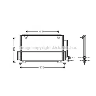 Condenseur, climatisation AVA QUALITY COOLING MZ5108