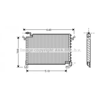 Condenseur, climatisation AVA QUALITY COOLING MZ5121
