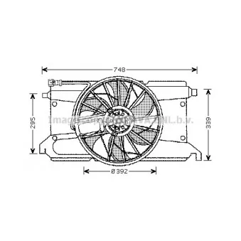 Ventilateur, refroidissement du moteur NRF 47266