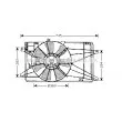 Ventilateur, refroidissement du moteur AVA QUALITY COOLING [MZ7539]