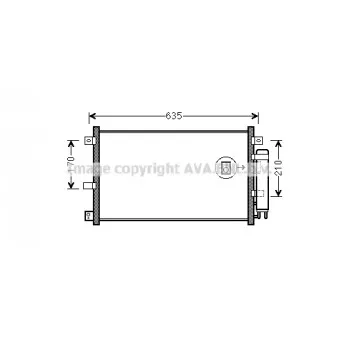 Condenseur, climatisation AVA QUALITY COOLING OEM NE5161480C