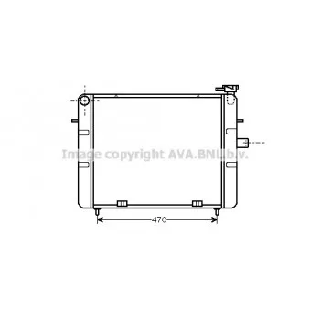 AVA QUALITY COOLING OL2077 - Radiateur, refroidissement du moteur