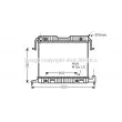 Radiateur, refroidissement du moteur AVA QUALITY COOLING [OL2086]