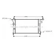 AVA QUALITY COOLING OL2183 - Radiateur, refroidissement du moteur